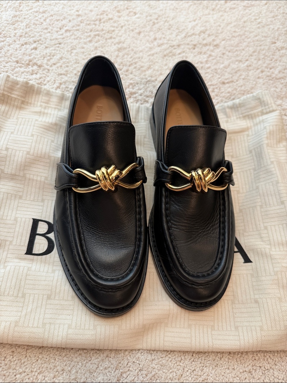 Bottega Veneta Astaire embellished leather loafers - Picture 3 of 6